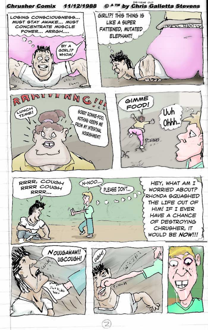 “My chance of destroying Chrusher is NOW!” | Chris’ Crusher Comics #1 (1988)