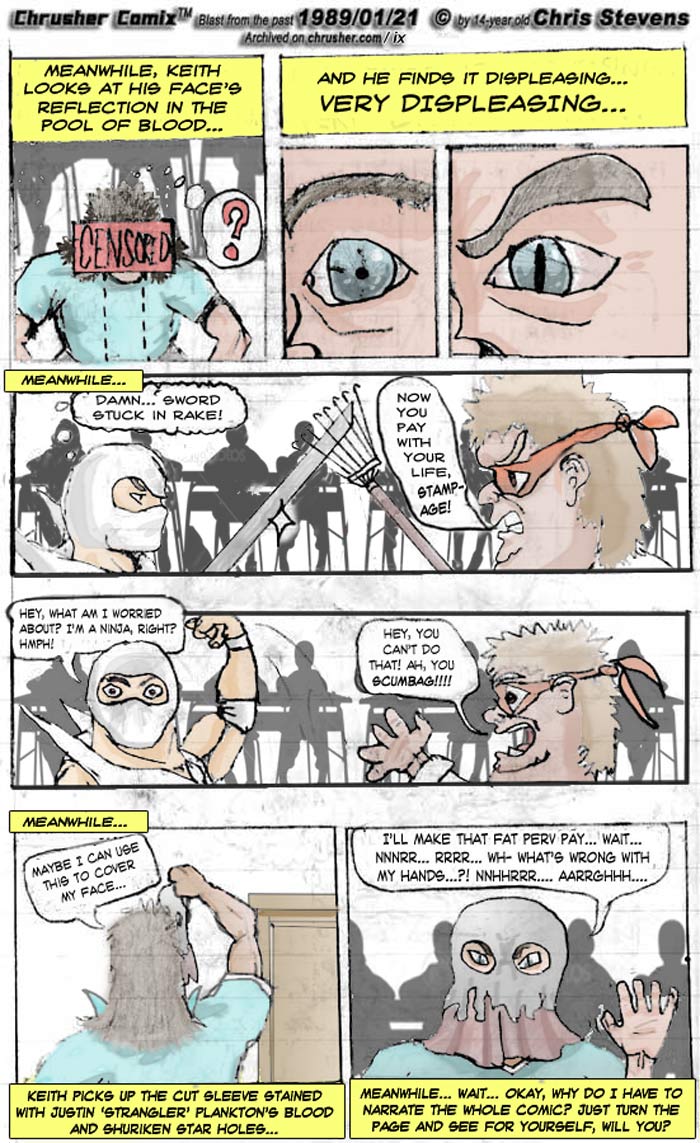 Displeased with his reflection in the pool of blood | Classic Crusher – Rake Science