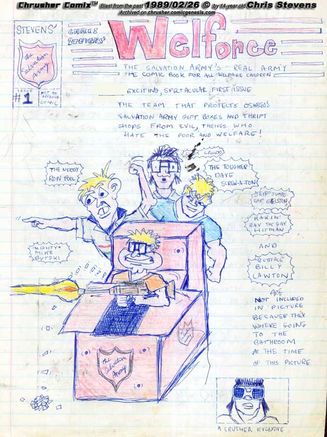 Welforce (Original art) | Welforce #1 – Crusher Year One Spin-Off (1988)