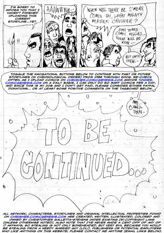 The Defecation of Elephantitus: To Be Continued… | ChrusherComix Presents The RaYzor’s Edge (1998-99)