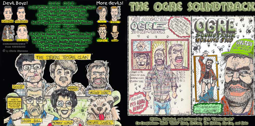 The Ogre Soundtrack CD Set Cover (1994) | Chris’ Crusher Comics