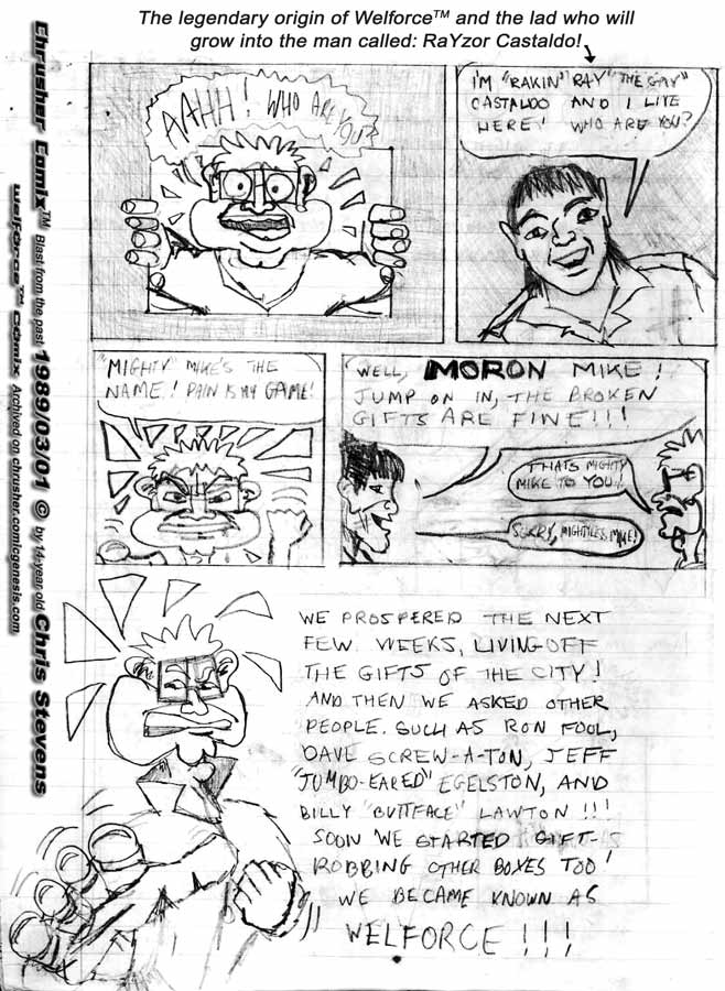 Butski Meets RaYzor Stealing From Donation Box | The Welforce™ (1988-89)