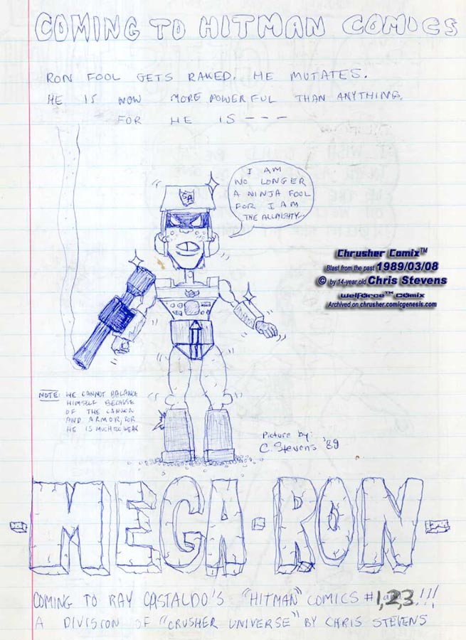 Coming Soon: MEGA RON! | Crusher Comics #9
