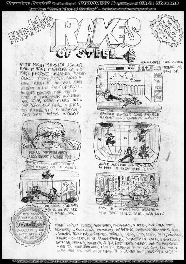 Rakes Of Steel For Your 8 Bit Nindildo Entertainment System