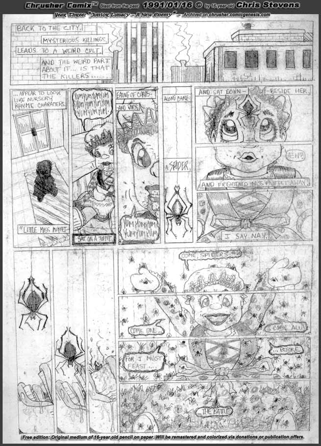 Little Miss Muffet Is Demented