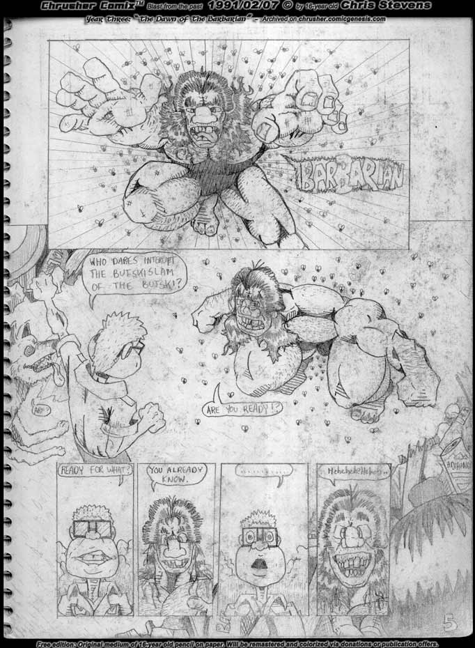 BARBARIAN Interrupts The Butskislam Of The Butski | Steven “The Hybrid Renegade Barbarian” Howeird (1991)