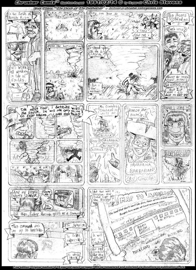 Barbarian Howeird Reminisces His Border Crossing | The Bezerker Barbarian Howeird (1991)