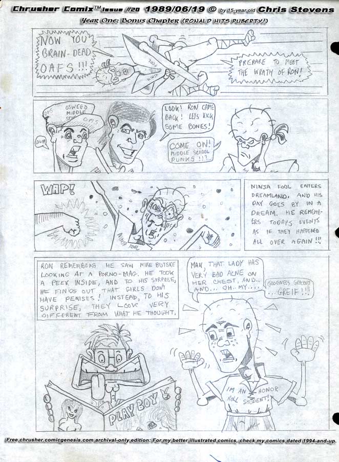 Ron Foule See His First Playboy | Crusher Comics #9