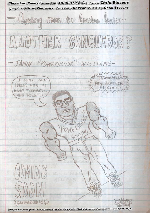 Cooming Soon: JAMIN “POWERHOUSE” WILLIAMSON