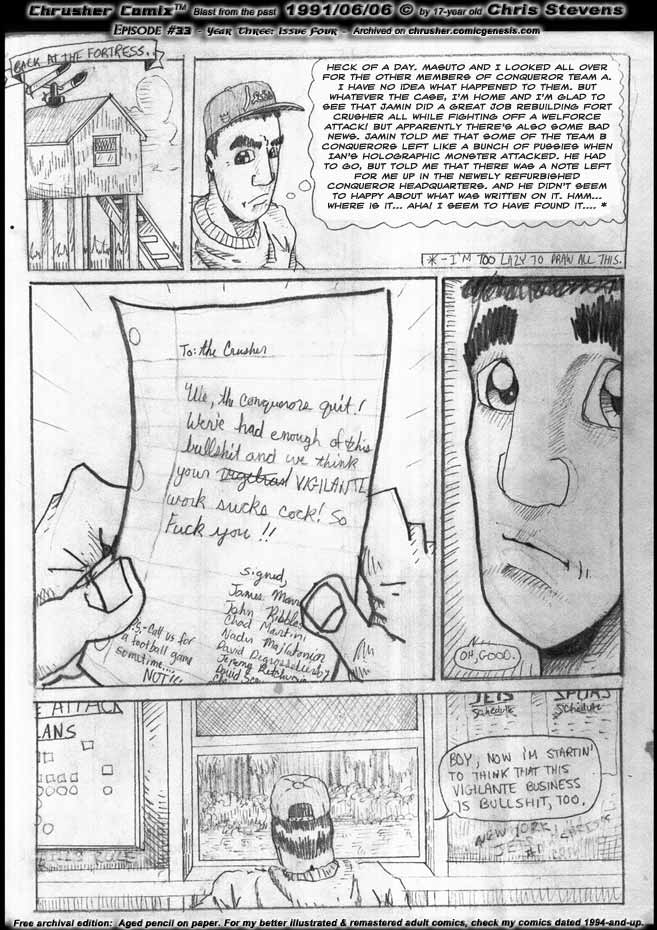 Chrusher Discovers The Conquerors QUIT