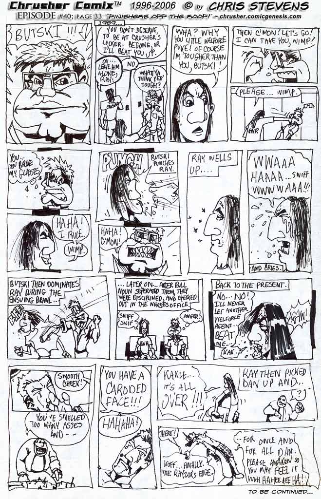 Flashback To Butksi Defeating Ray In School | Danny B. Triumphant! (Chrusher Comix 1997)