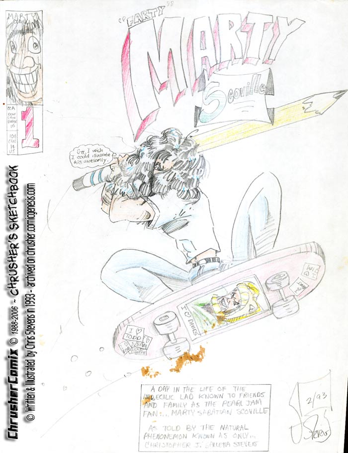 Chrusher Mocks Marty In Goofy Comic