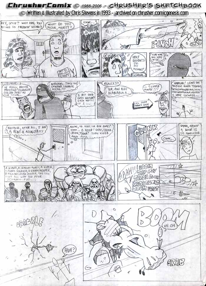 Nonsensical Grunge Rock Lyrics Invade The Comic