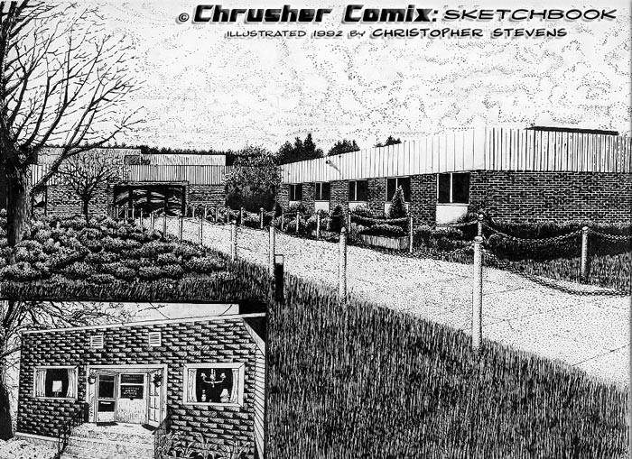 Meanwhile at The Criminal Justice and Forensic Art school… | Crusher Comics: Year 4, Issue #1 (1992)