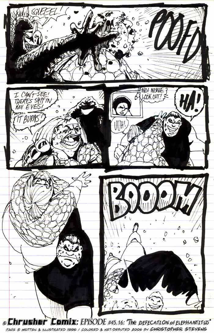 “I Cant See! There’s Shit In My Eyes!” | Lunaticials Issue #4 – ChrusherComix