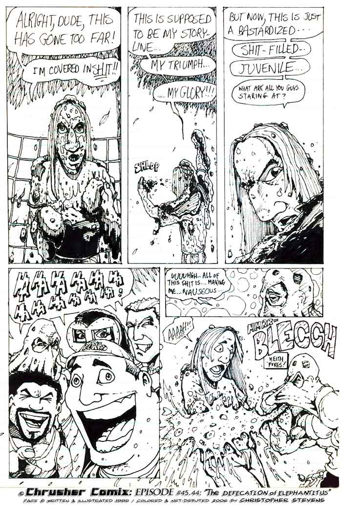 RaYzor’s Rant Ended By… Puke | ChrusherComix (Featuring Lunaticials!)