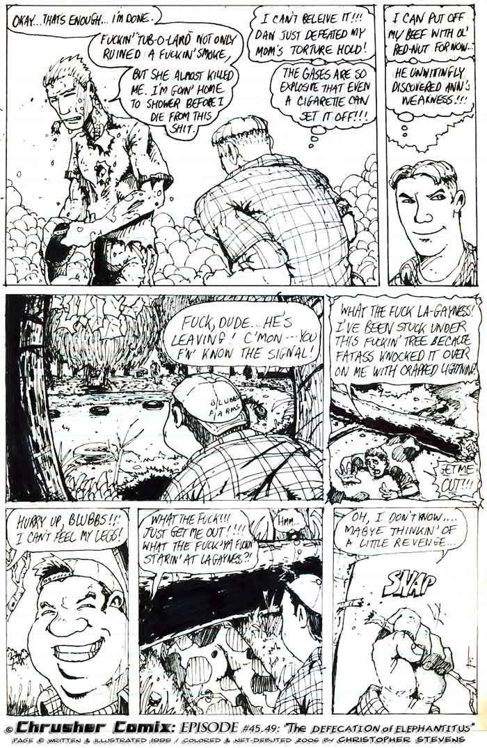 Annette’s Crotch Rot = Dan’s Done | ChrusherComix Featuring Lunaticials