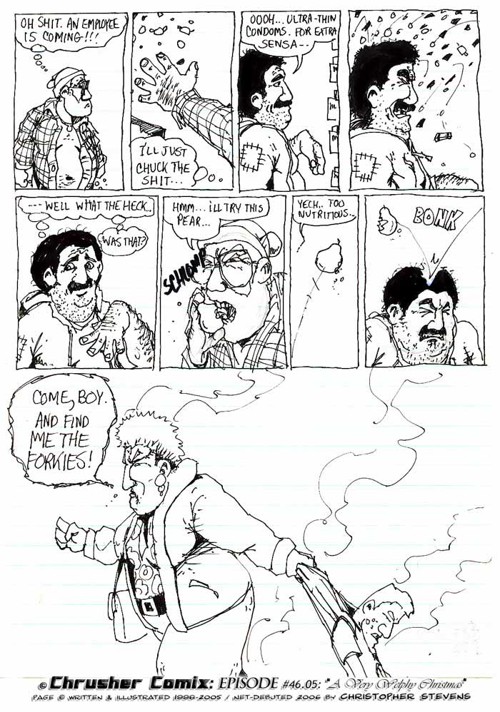 Ultra Thin Condoms And Forkbies | ChrusherComix Holiday Special