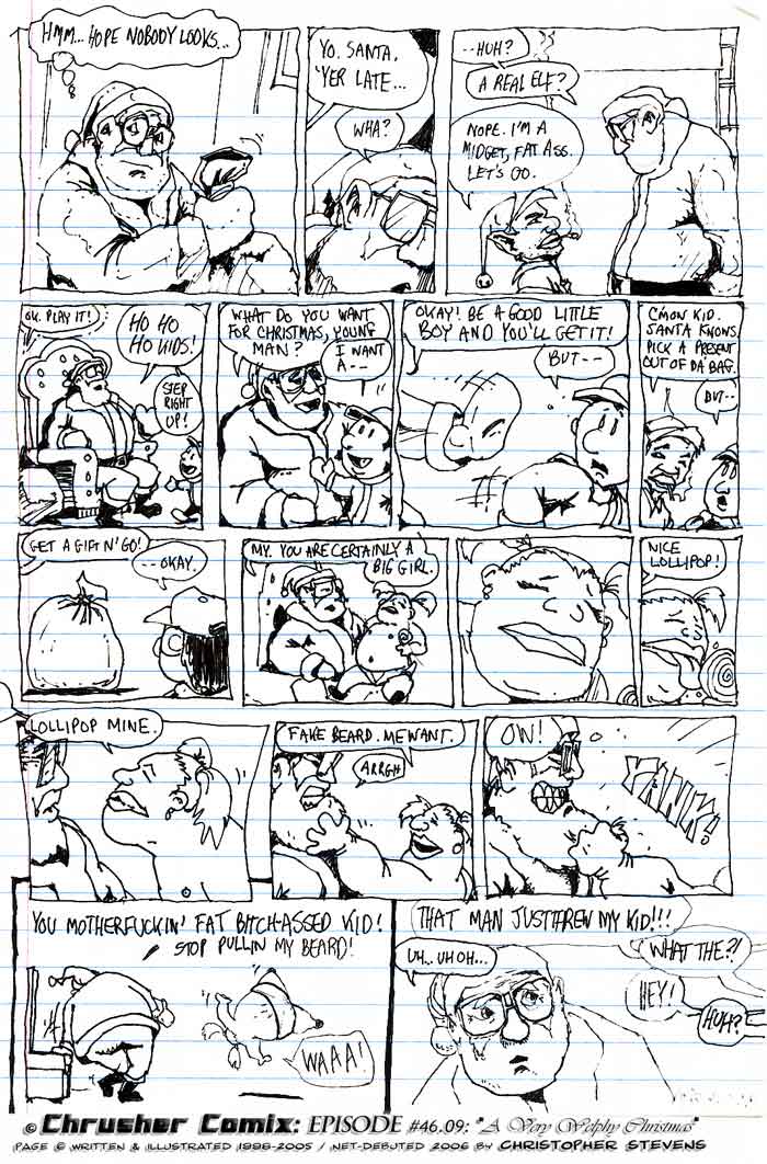 “You Muthafuckin’, Fat Bitch-Assed Kid!!!” | ChrusherComix Christmas Special