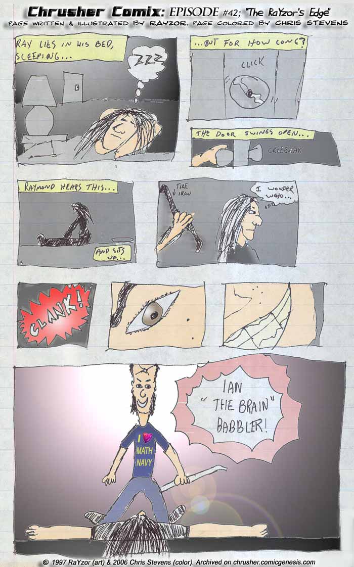 CANON FAN ART: RaYzor… assaulted in his sleep by Ian Babblet! | RaYzor C.’s RaYzor’s Edge