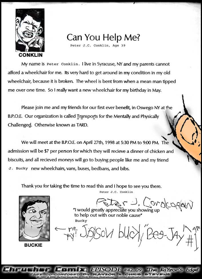 “Can You Help Me? A Mean Man Broke My Wheelchair.” | RaYzor’s Edge #1