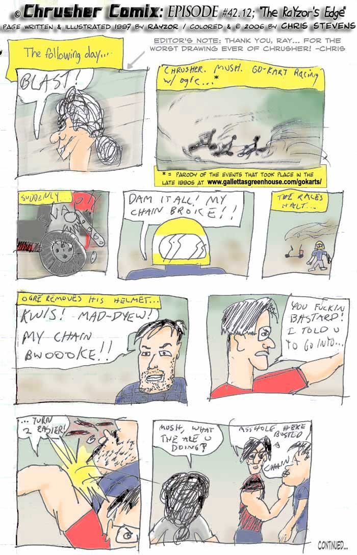 CANON FAN ART: Galletta’s Go-Kart comic by RaYzor C. (1997)