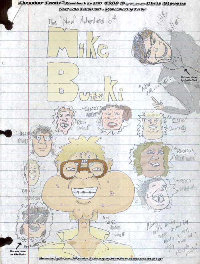 The “NEW” Adventures of Mike Butski (1988) | from Chris’ Crusher Comics