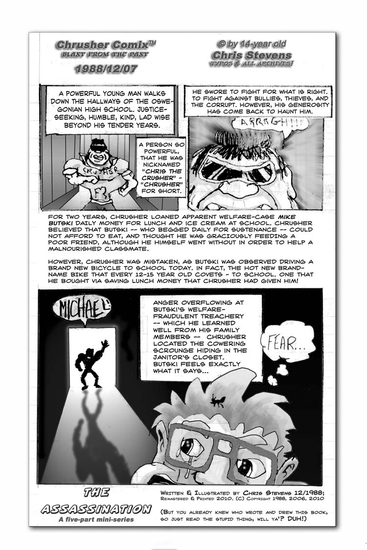 Butski, The Swindler | Crusher Comics #2 (1988)