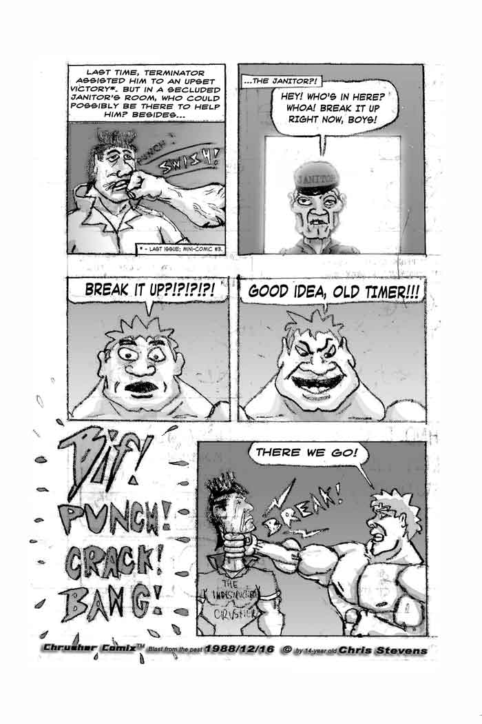 “Break it up now, boys!” | Crusher Comics #2 (1988)