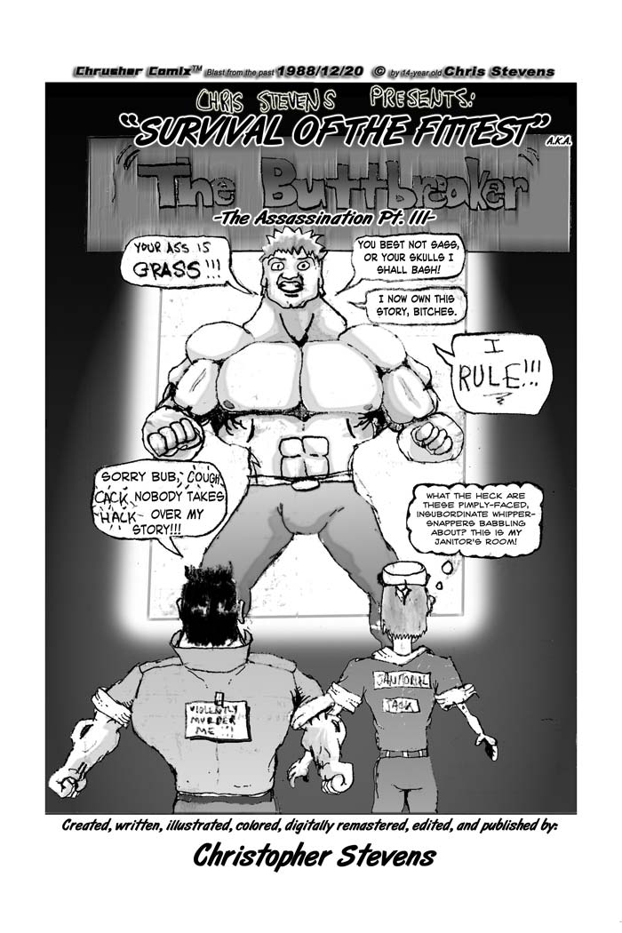 Survival of the Fittest: THE BUTTBREAKER! | Crusher Comics #3 (1988)