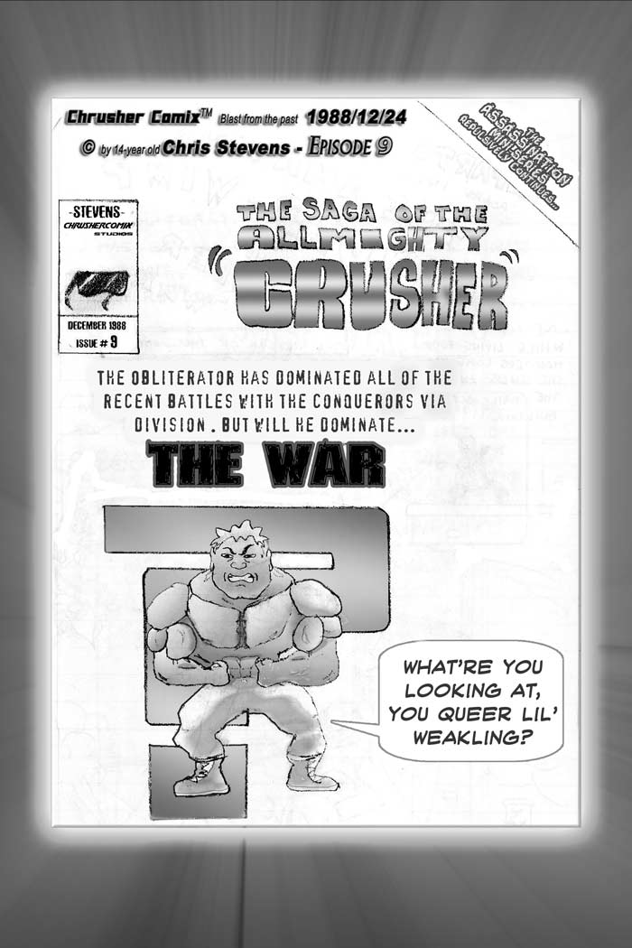 “What’re You Looking At, You Queer Lil’ Weakling!?” | Crusher Comic Classics #3 (1988)