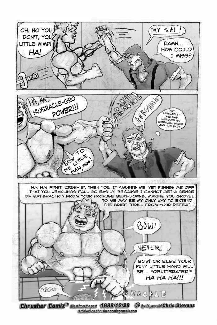 “Bow to me little man, BOW!” | Crusher Comic Classics #3 (1988)