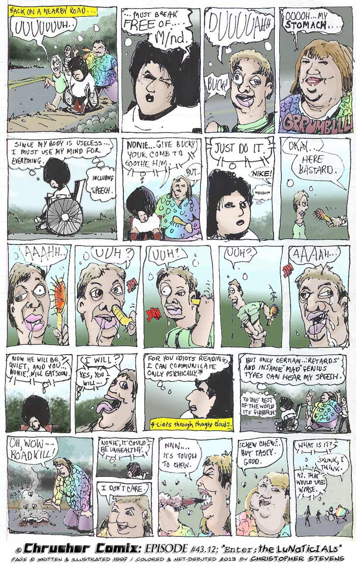 “UUUUUUUUUUHHHHHHHHHH!!!!!!!!!!!!!!” | ChrusherComix – The Arrival of the Lunaticials