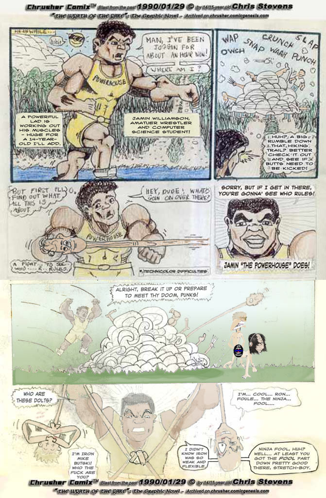 The Arrival Of Jamin During the Battle Royal Rumble | Wrath of the Rake (1989)