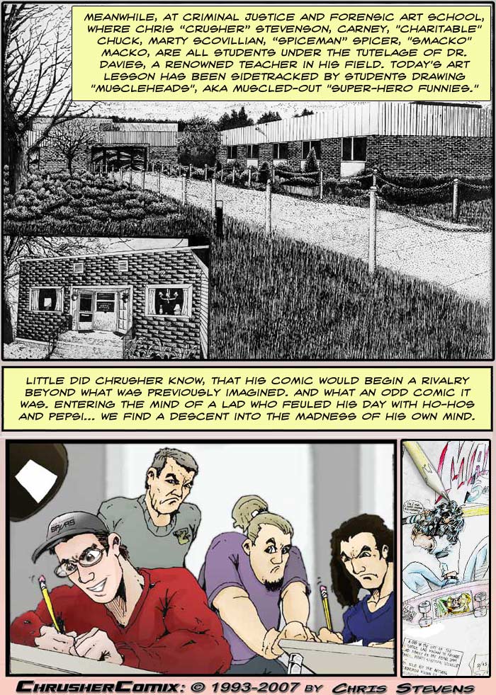 Chrusher Draws Muscleheads in Art Class