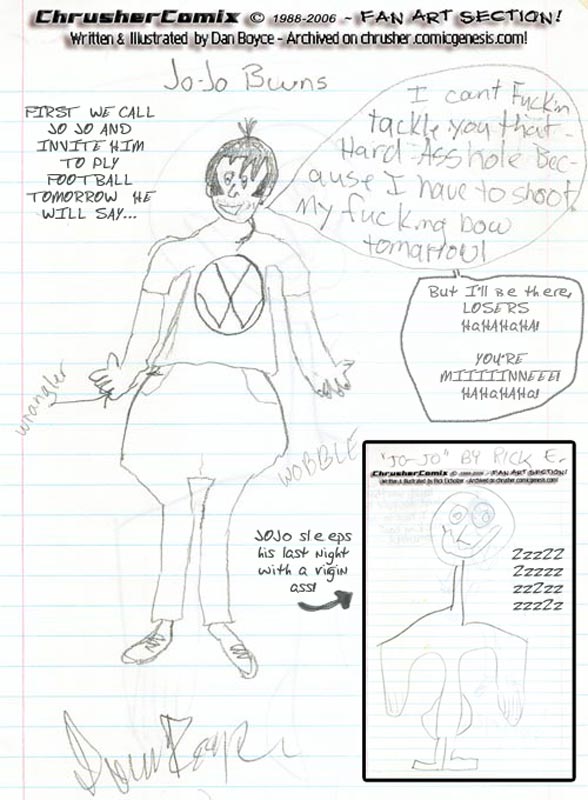 CANON FAN ART: Dan Boyce & Rick Eicholzer Illustrate Jo-Jo’s Plot for REVENGE! | Crusher, Return of #2 (1995)