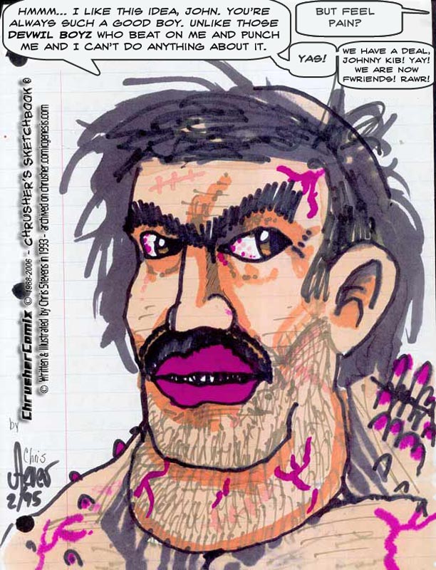 Wesley “TrOgre” Stevenson Agrees to terms with Jo Jo Bunns for Partnership | Crusher Comics, “The Return of… ” #2 (1995)