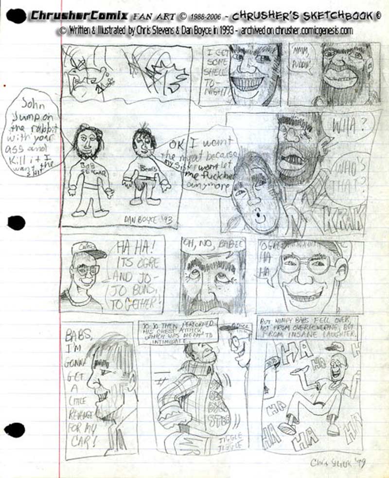 Babs Finds Jo Jo And Ogre TOGETHER! | Crusher Comics, “The Return of… ” #2 (1995)