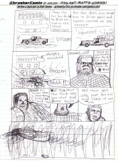 CANON FAN ART Mama The Butt Crashes Into Welphy House By Matt Stevens