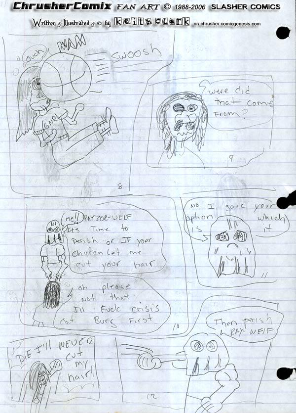 CANON FAN ART Slasher KOs Ray With Basketball By Keith Clark