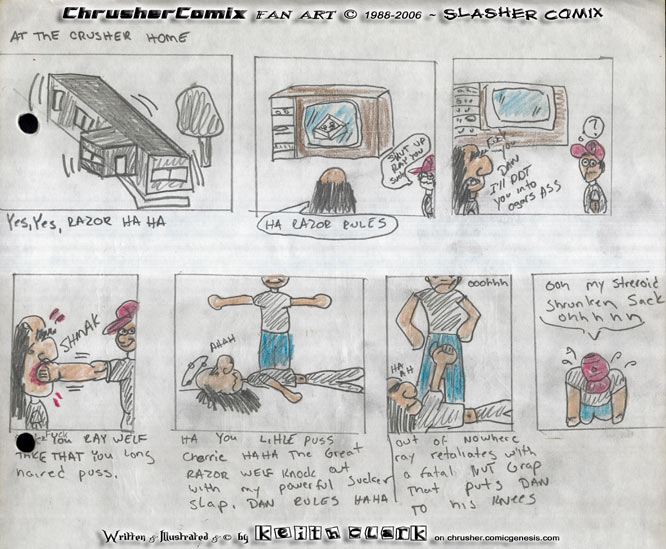 CANON FAN ART RaYzor Vs Dan Boyce Playing SNES Monday Night RAW Game By Keith Clark