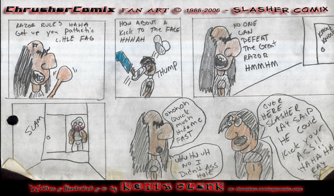 CANON FAN ART RaYzor Dominates Dan But Here Comes Slasher By Keith Clark