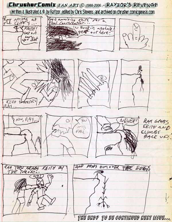 CANON FAN ART RaYzor And Slasher Face Off At The Cliffs By Ray C