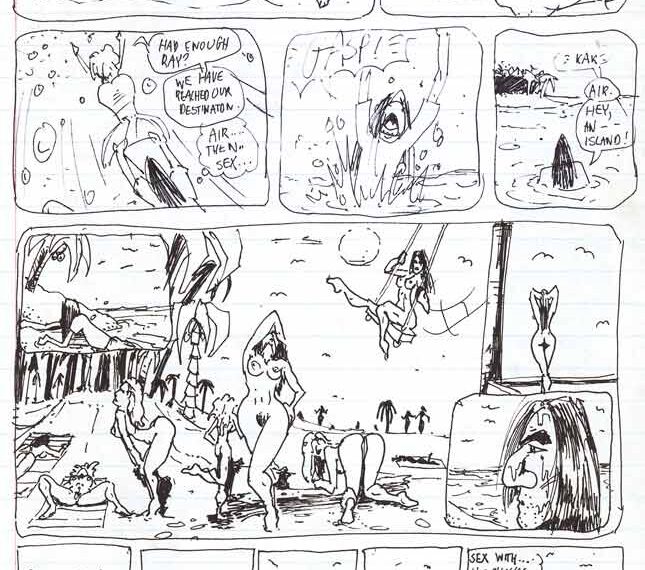 RaYzor Finds Deserted Island Of Hot Naked Chicks In Heat