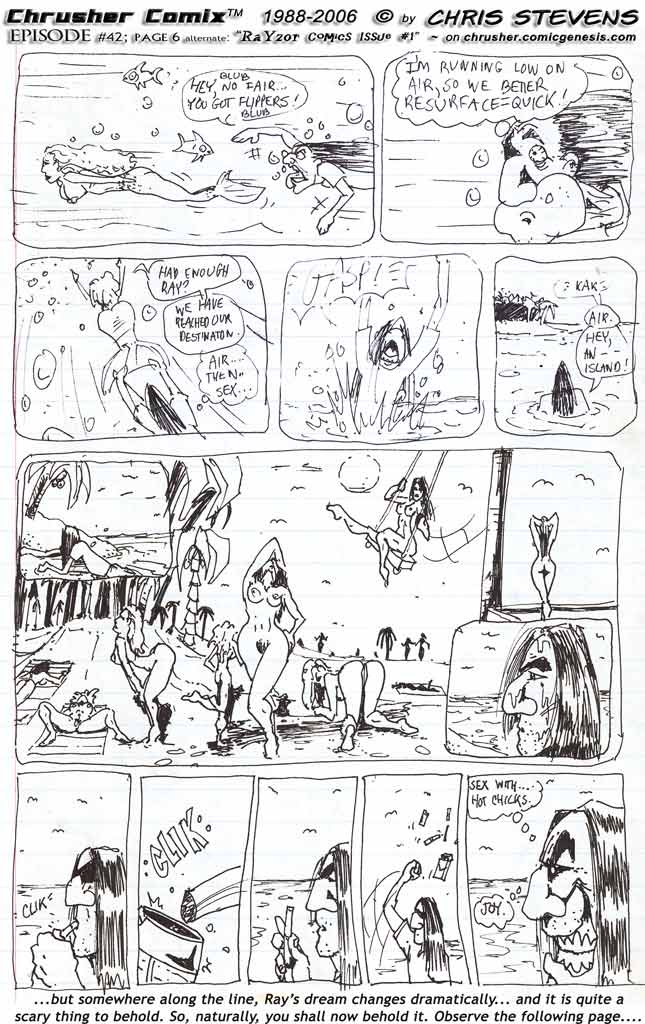 RaYzor Finds Deserted Island Of Hot Naked Chicks In Heat