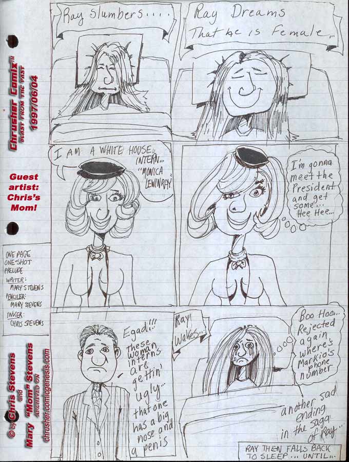 CANON FAN ART: “…but Alas It Was All A Dream, Ray.” By Mary Stevens