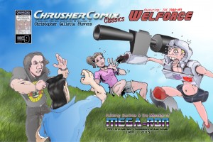 MEGARON!, Puberty Strikes & the MENACE of… – 25th Anniversary Cover | Crusher Comics #9