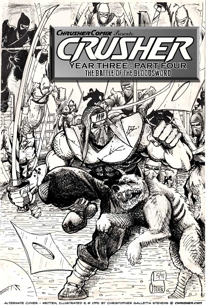 Battle of the Bloodsword – Chrusher: Year Three, Pt. 4 (1991) [Alternate Cover]